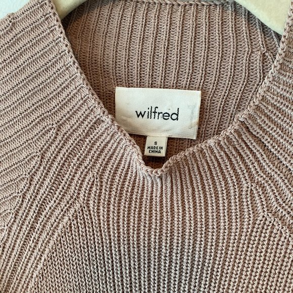ARITZIA Wilfred Cold shoulder long sleeve sweater SMALL - Picture 2 of 9